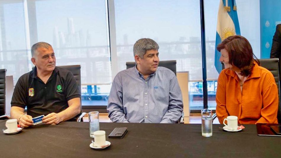 Pablo Moyano se reunió hoy con la ministra de Trabajo, Raquel Kelly