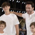 Benjamín Vicuña junto a sus hijos