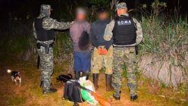 Los dos sujetos fueron detenidos en el marco de un operativo contra la caza ilegal.