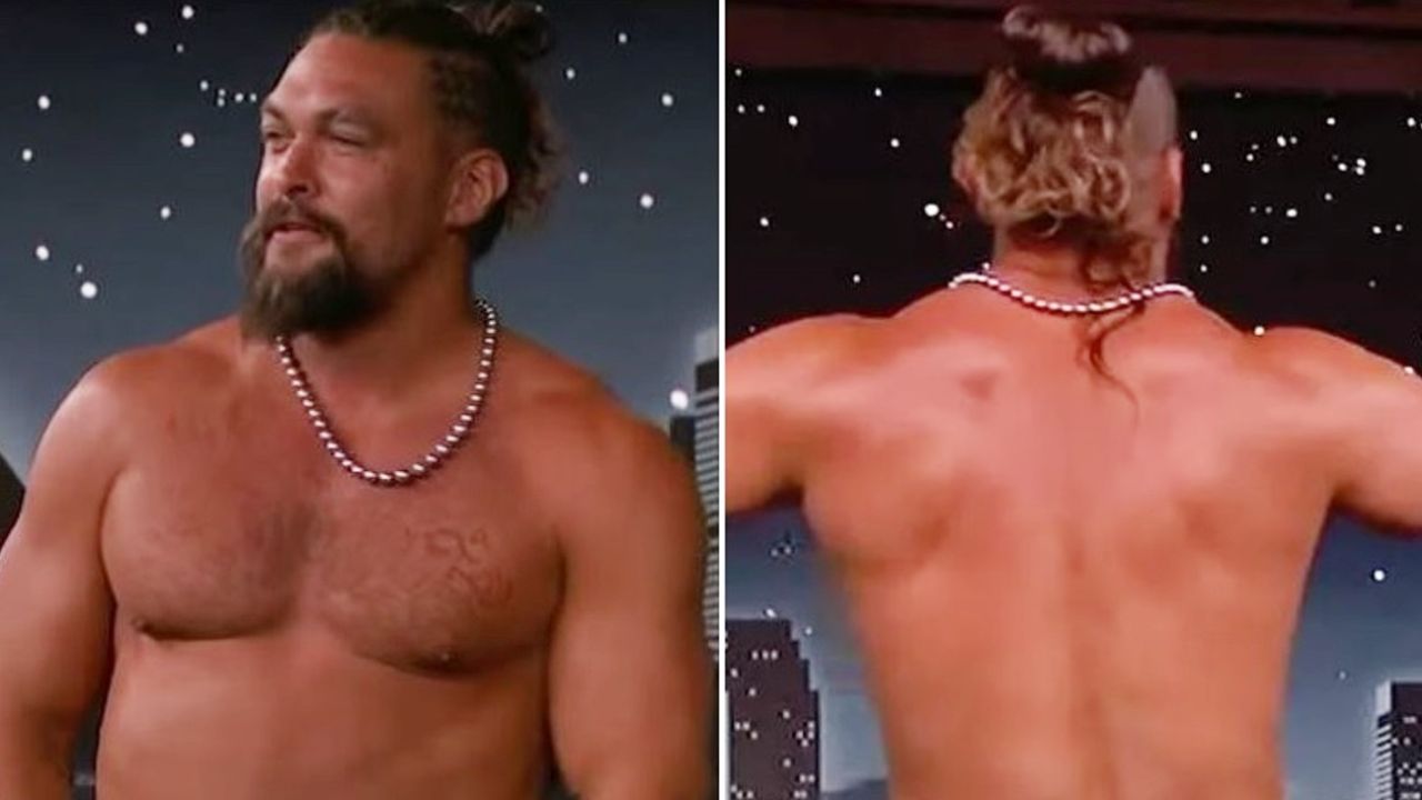 Jason Momoa se desnud en pleno aire del programa de Jimmy Kimmel