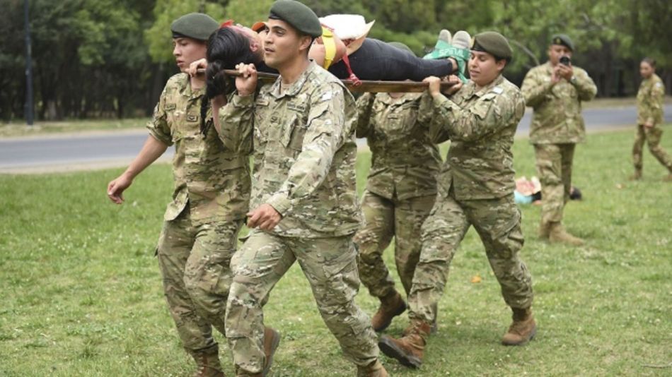 El ejército realizó entrenamientos en caso de desastres naturales en Mendoza