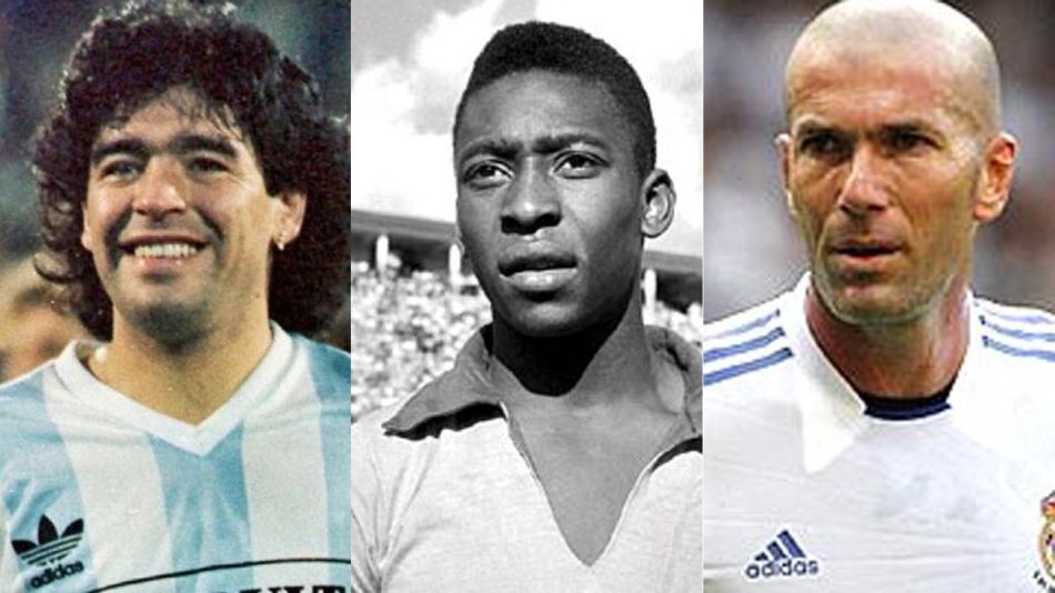 Diego Maradona, Pelé, Zinedine Zidane 20221111