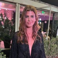 Juliana Awada lució un vestido en tul francés para la boda de Jorge Macri y María Belén Ludueña