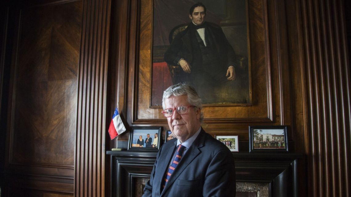 Nicolás Eyzaguirre, Chile's former finance minister, stands for a photograph following an interview in Santiago, Chile,
