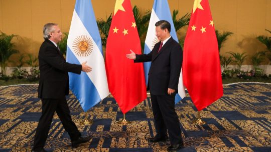 Alberto Fernández y Xi Jinping