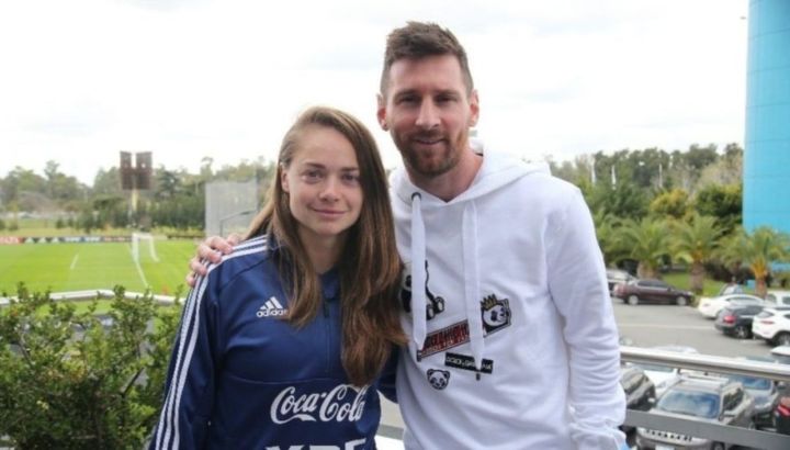 Messi y Banini 