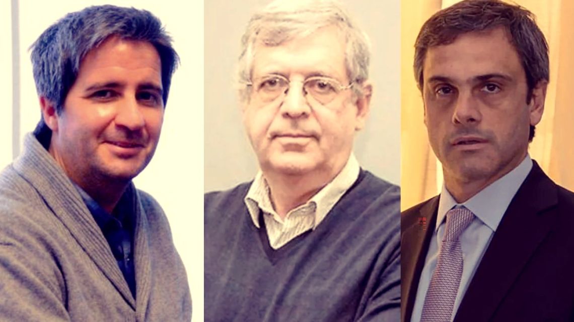 Sergio Massa's key trio at the Economy Ministry: Gabriel Rubinstein, Guillermo Michel, Lisandro Cleri.