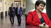 Alberto Fernández, Sergio Massa y Kristalina Gueorguieva