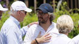 20221116 Santiago Cafiero junto a Joe Biden en la cumbre del G 20