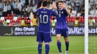 Lionel Messi y Julián Álvarez