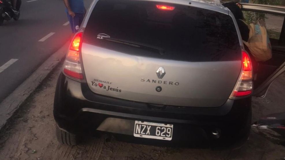 Renault Sandero que había sido secuestrado
