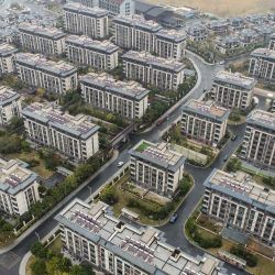 Esta foto muestra edificios residenciales en Huaian, en la provincia oriental china de Jiangsu. | Foto:AFP