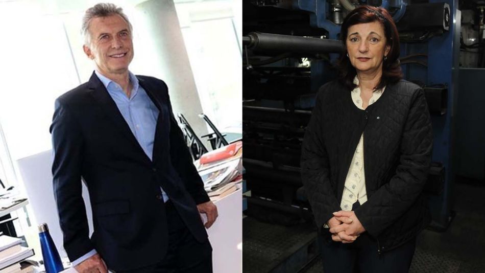 Mauricio Macri y Kelly Olmos.