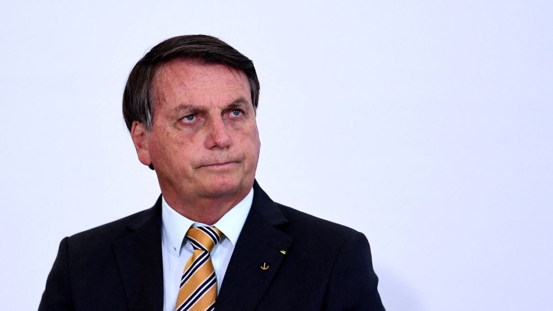 Outgoing President Jair Bolsonaro in Brasília.