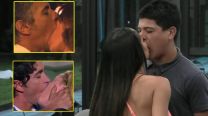 Beso Thiago y Daniela Pestañela