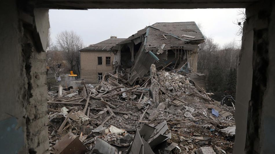 Maternidad bombardeada en la ciudad de Vilniansk (Ucrania) 20221123