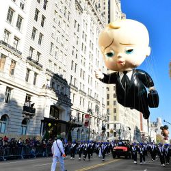 The Boss Baby de Dreamworks Animation y Universal Pictures participa en el 96º Desfile de Acción de Gracias de Macy's en la ciudad de Nueva York. | Foto:Eugene Gologursky/Getty Images for Macy's, Inc./AFP