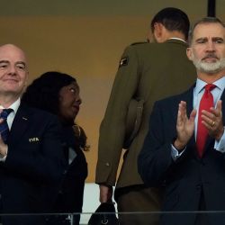 Felipe VI e Infantino en Qatar 2022