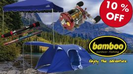 Suscribite a Weekend y obtené 10 % de descuento en equipos de camping y pesca Bamboo.