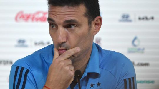 El entrenador del seleccionado argentino, Lionel Scaloni 20221125