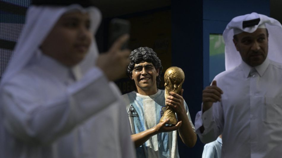 Homenaje a Maradona en Qatar
