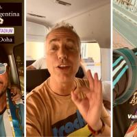 Marcelo Tinelli con Lolo, Marley y Nico Occhiato