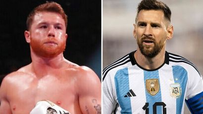 Canelo Alvarez y Lionel Messi