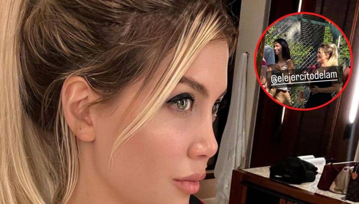 Wanda Nara acompañó a Zaira y fue al colegio de sus sobrinos