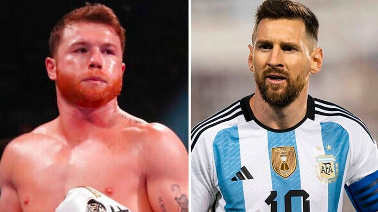 Canelo Álvarez y Lionel Messi, enfrentados por las fake news. | Foto:CEDOC