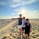 La excéntrica excursión de Antonella Roccuzo y sus hijos por Qatar