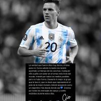 Giovani Lo Celso fue papá por primera vez: "Gracias mami por tanto esfuerzo y amor"