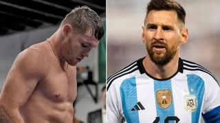 Canelo Alvarez y Lionel Messi
