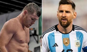 Canelo Alvarez y Lionel Messi