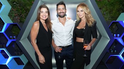 Sabrina Rojas y el Tucu López en la presentación  de Evolve X Transform el tratamiento que llegó para revolucionar la estética.