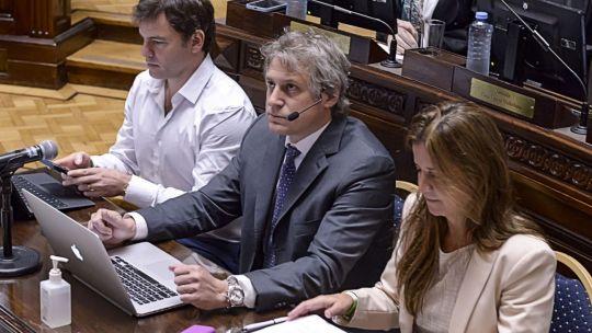 El vicejefe de Gobierno porteño, Felipe Miguel, en su informe ante la Legislatura.