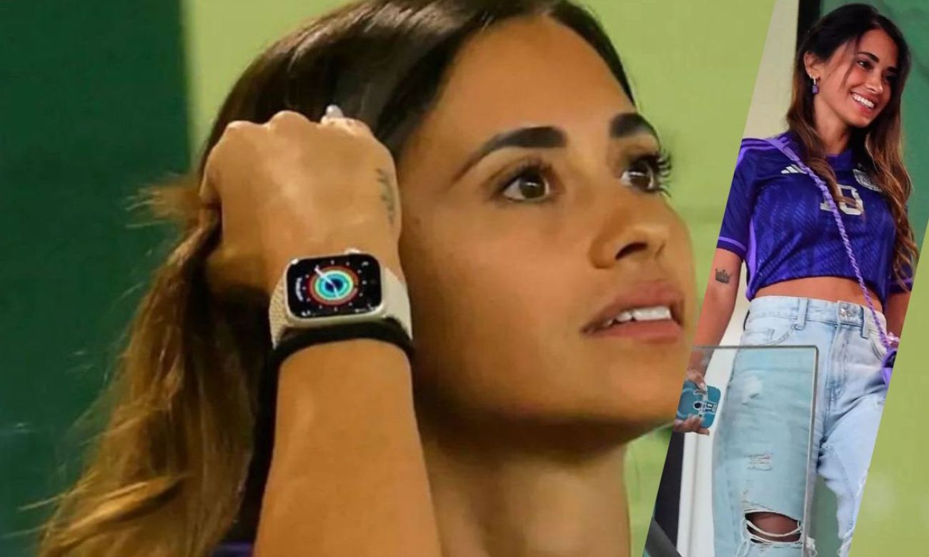Antonela Roccuzzo marcó tendencia en Argentina vs Australia