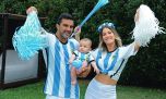 Mica Viciconte y Fabián Cubero viven el Mundial junto a su primer hijo
