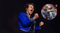 El británico Harry Styles celebró el triunfo de Argentina ante Australia