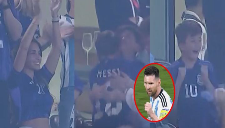 El video del emocionante abrazo de Thiago y Mateo por el gol de Lionel Messi: "Qué orgullo"