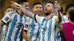 Messi en éxtasis luego del triunfo ante Australia, como todos los argentinos con la Scaloneta. 