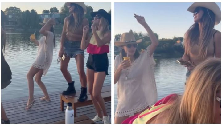 Pampita y sus amigas se unieron a lo "lejos" al cumpleaños de Kennys Palacios
