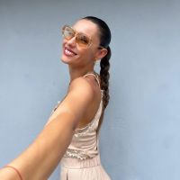 Pampita y su look tendencia para navidad
