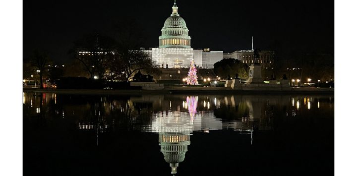 Vista del Capitolio de EEUU en Washington, DC.
