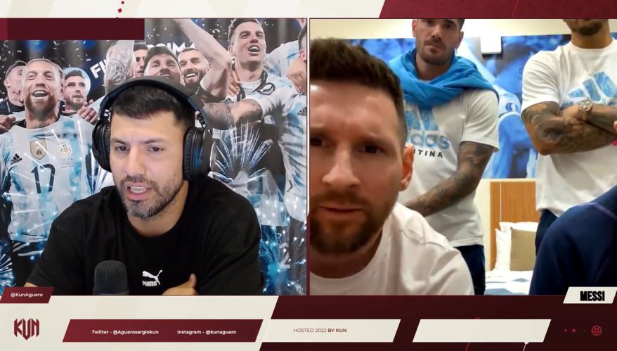 Récord para el “Kun” Agüero en Twitch y ¡stream con Messi!