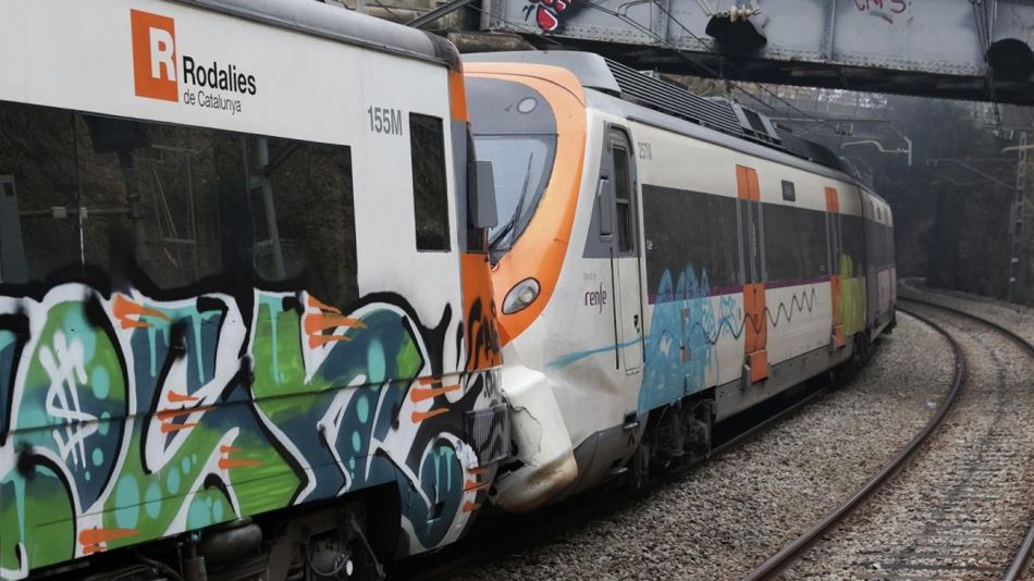 20221207 Choque de trenes en Barcelona, España.