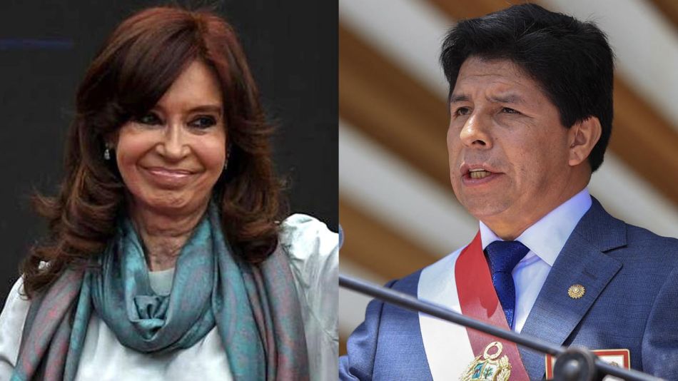 Cristina Kirchner y Pedro Castillo