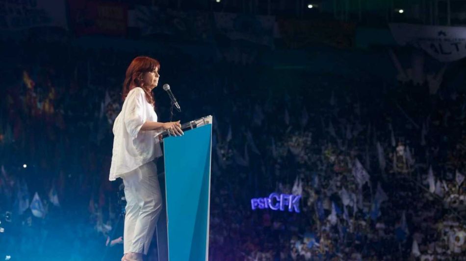 La vicepresidenta Cristina Kirchner