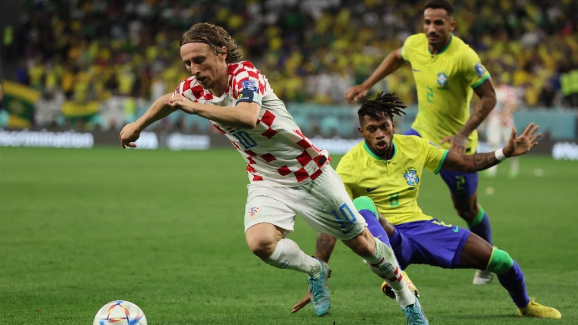El reclamo de los capitanes de Brasil y Croacia en el partido de