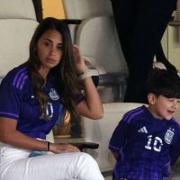 El look cábala de Antonela Roccuzzo para el partido ante Países Bajos