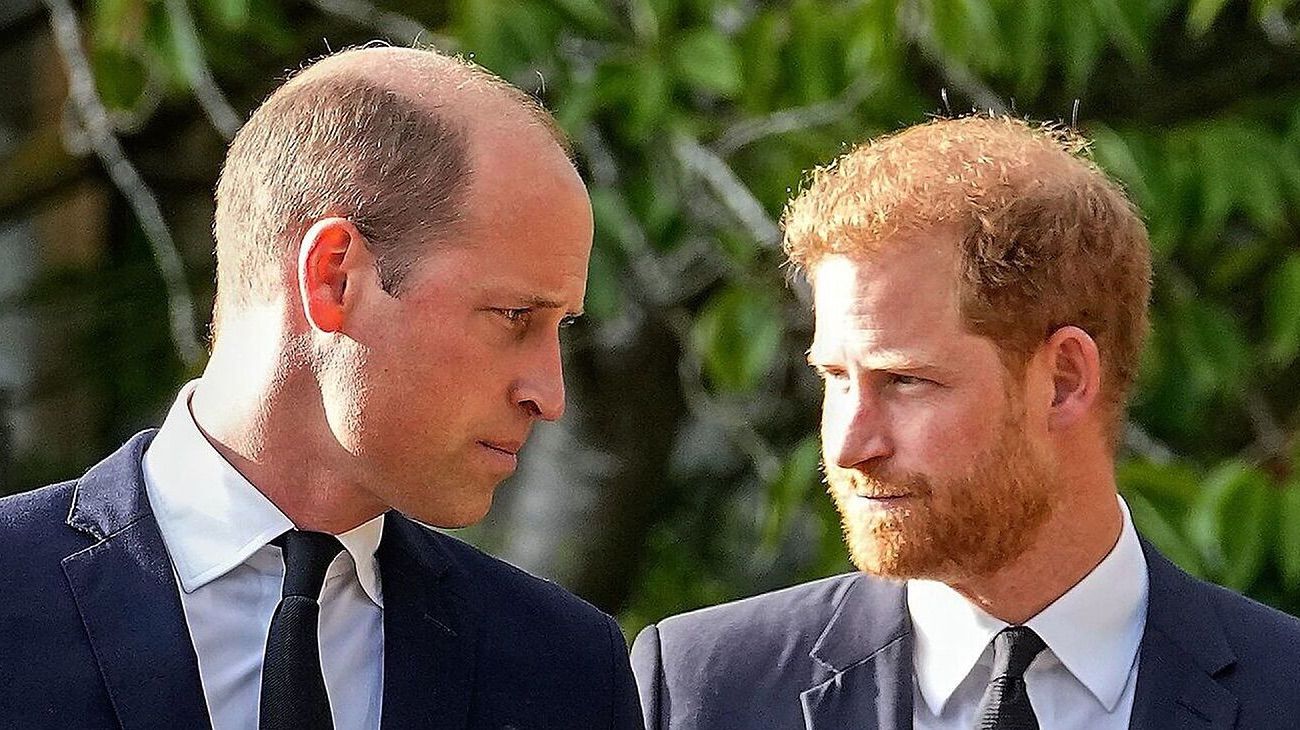 Hermanos y príncipes, William y Harry de Inglaterra.